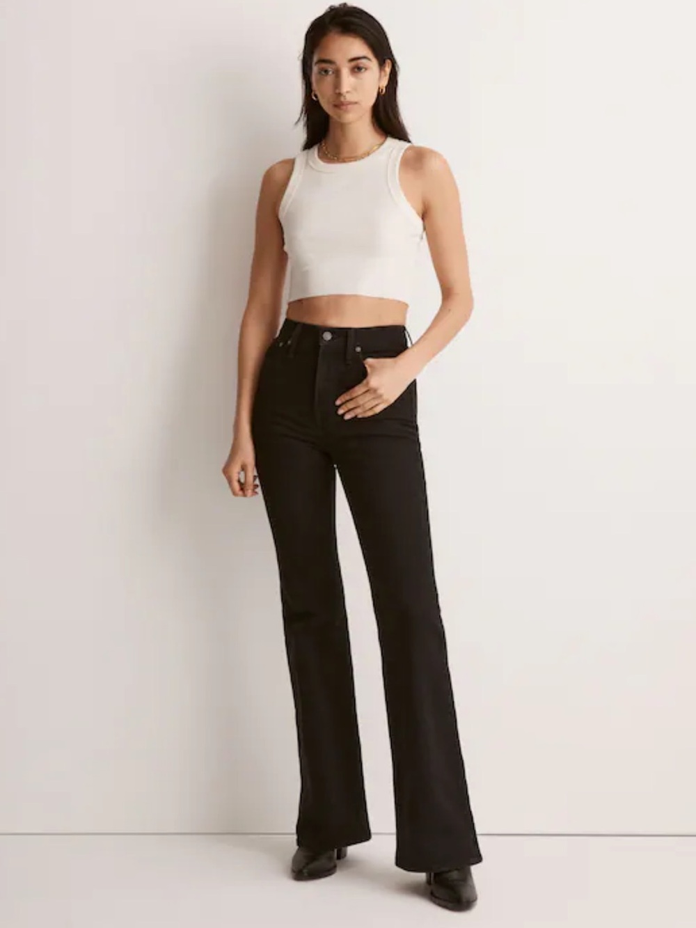 The Perfect Vintage Flare Jean - Black